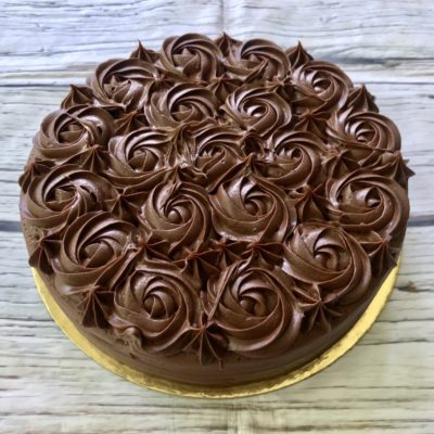 Vegan Whipped Chocolate Ganache Cake