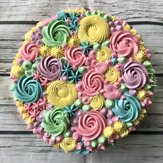 Flower Bouquet Cake Design - Easy Fondant Cake | Decorated Treats